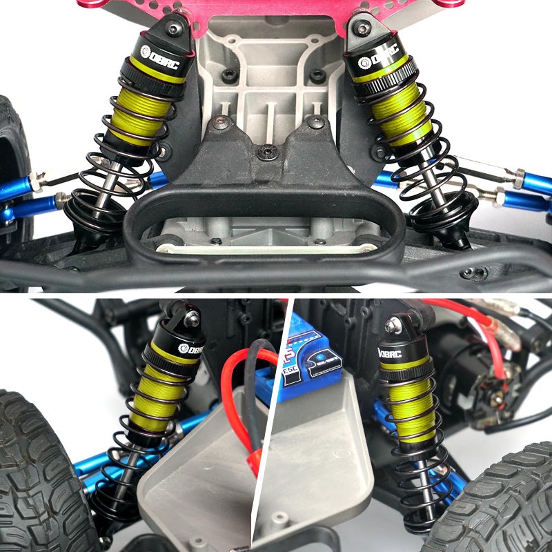 OGUNKE OGRC Oil Shock Absorber RC Shock Absorber Damper Set for 1/10 Traxxas Slash 2WD/4X4 Hoss Rustler 4X4 VXL Bandit Nitro Stampede Upgrades Replace of 5862 (Green) - Image 2